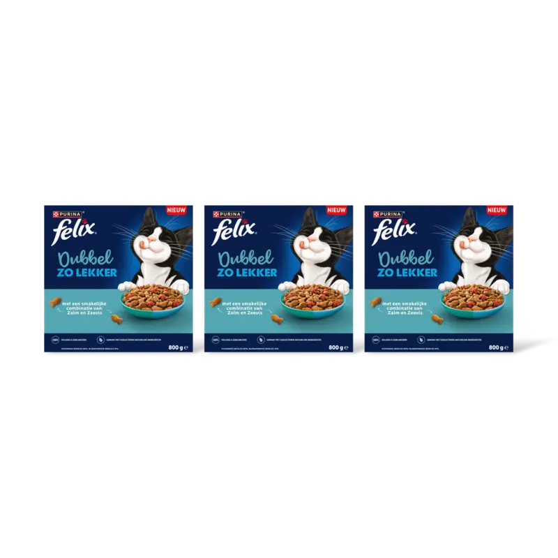Felix Dubbel lekker zalm,zeevis,rode biet 3pk