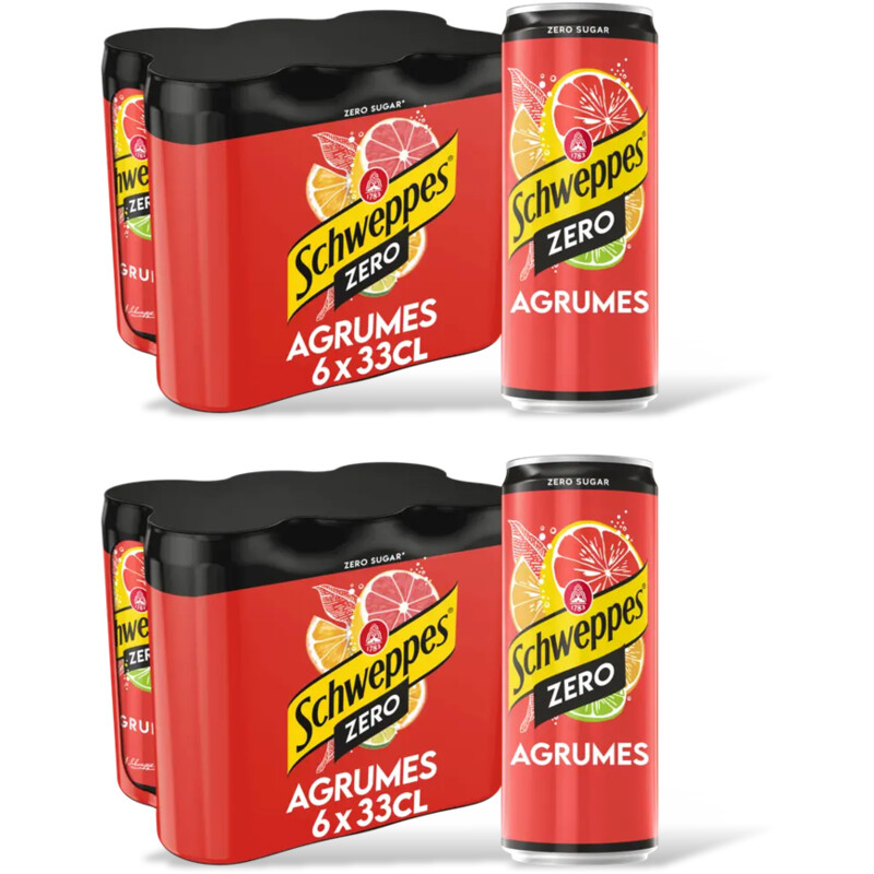 Schweppes Agrumes zero 12-pack
