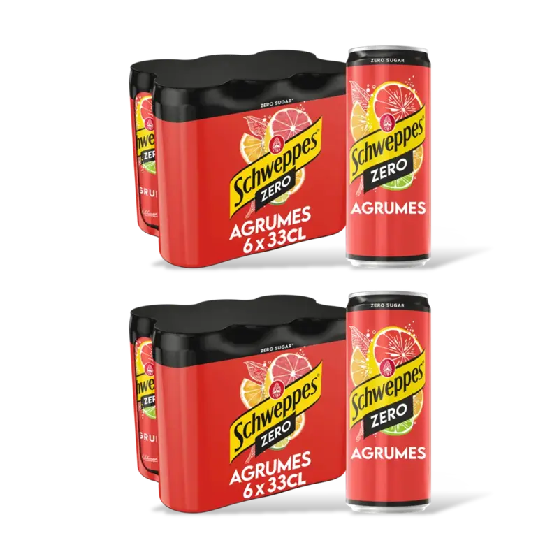 Schweppes Agrumes zero 12-pack