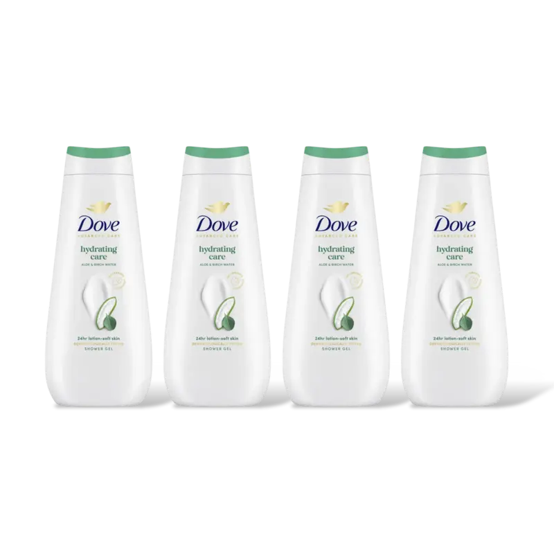 Dove Hydrating care douchegel 4-pack