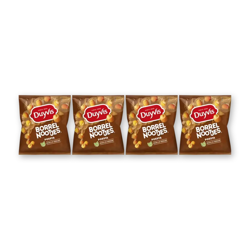 Duyvis Borrelnootjes Poesta 4-pack