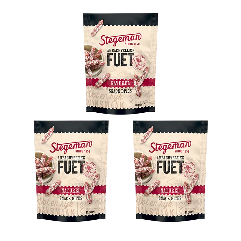 Stegeman Fuet snack bites 3-pack