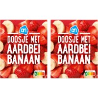 AH Doosje met aardbei banaan 2-pack