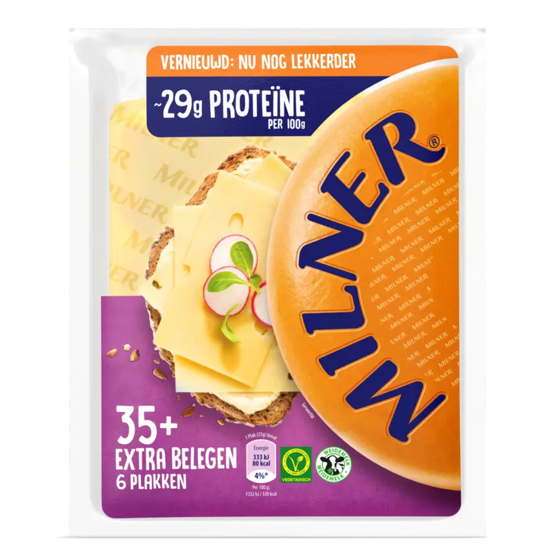 Milner Extra belegen 35+ plakken