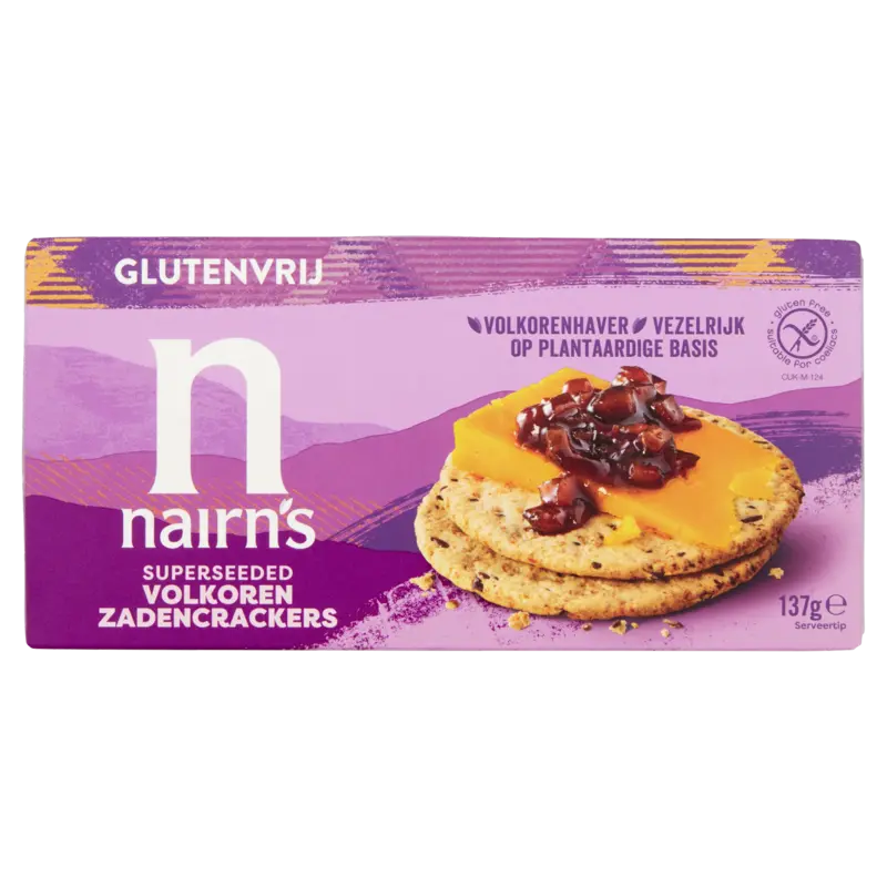 Nairn's Volkoren zadencrackers glutenvrij