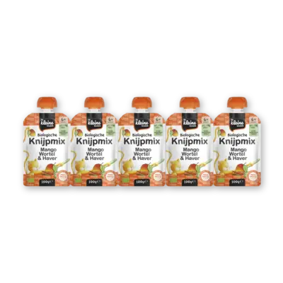 pdp-image-De Kleine Keuken Knijpmix Mango & wortel 6m+ 5-pack