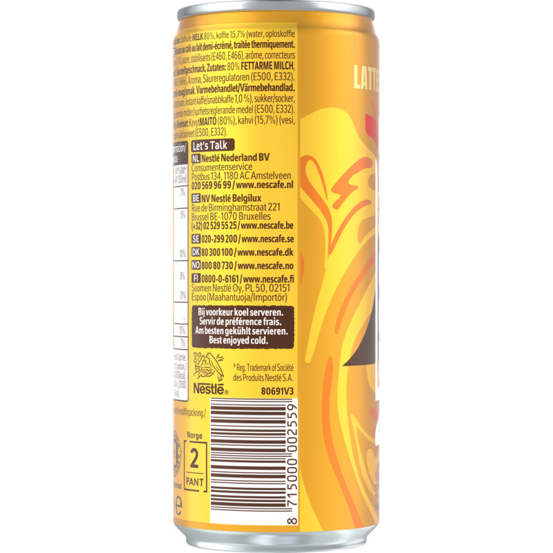 Een afbeelding van Nescafé Latte caramel