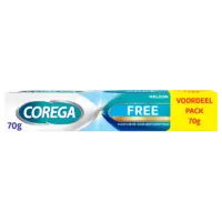 Corega Free kleefcrème gebitsprothese voordeel