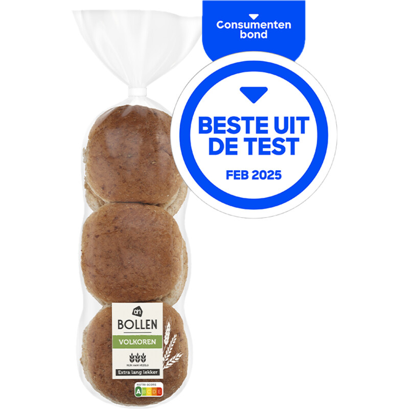Een afbeelding van AH Extra lang lekker volkoren bollen 6st