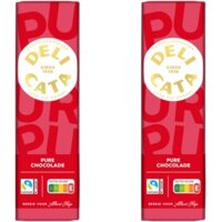 Een afbeelding van Delicata Reep pure Belgische chocolade 2-pack