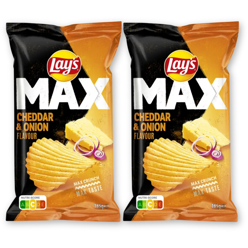 Lay's Max cheddar & onion 2-pack