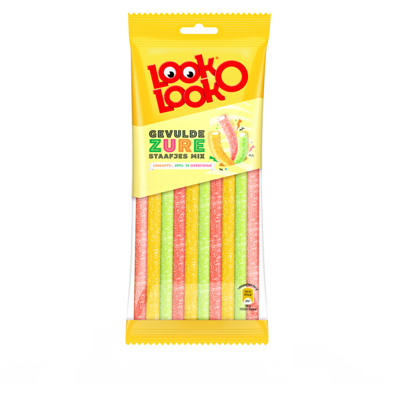 Look-O-Look Gevulde zure staafjes mix