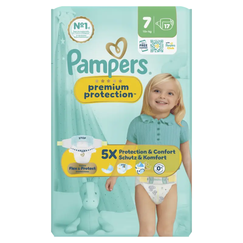 Premium Protection Maat 7, 17 Luiers