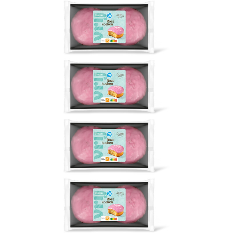AH Glutenvrij Roze koeken 4-pack