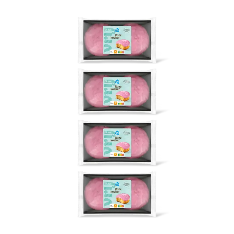 AH Glutenvrij Roze koeken 4-pack