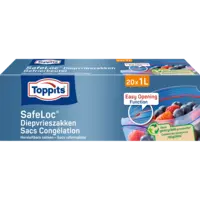 Toppits Safeloc diepvrieszakken 1 liter