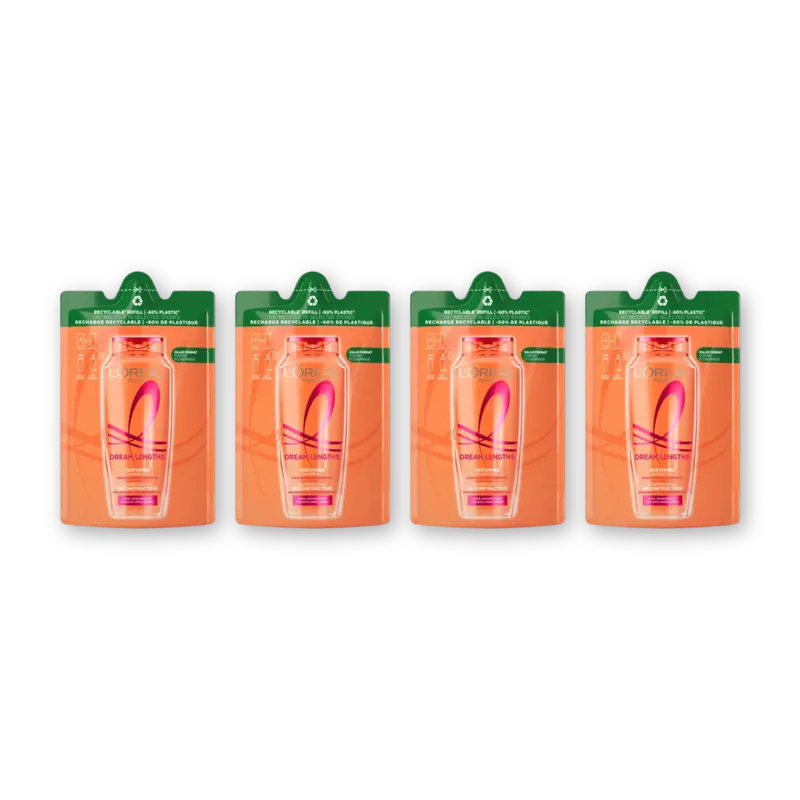 L'Oréal Paris Elvive Dream lengths shampoo refill 4-pack