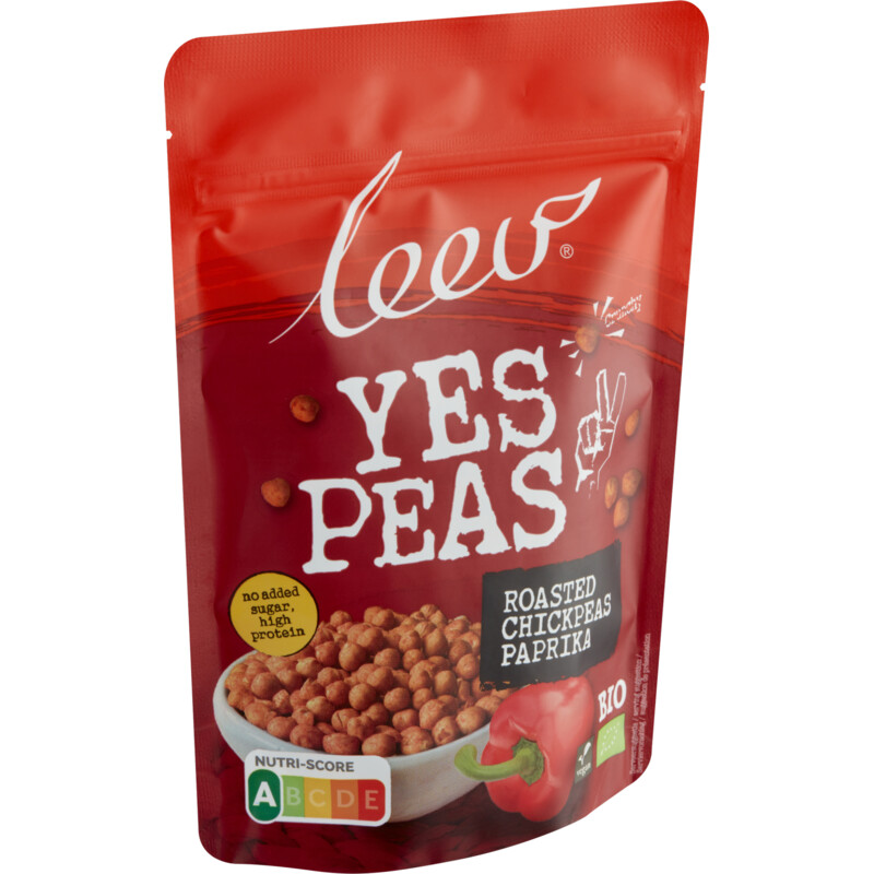 Een afbeelding van Leev Yes peas kikkererwten paprika