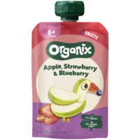 Organix Knijpfruit strawberry & blueberry 6m+