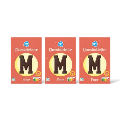 pdp-image-AH Chocoladeletter puur 3-pack