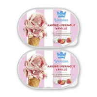 Hertog Ijssalon aardbei-meringue vanille 2-pack