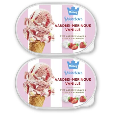 pdp-image-Hertog Ijssalon aardbei-meringue vanille 2-pack