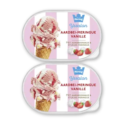 pdp-image-Hertog Ijssalon aardbei-meringue vanille 2-pack