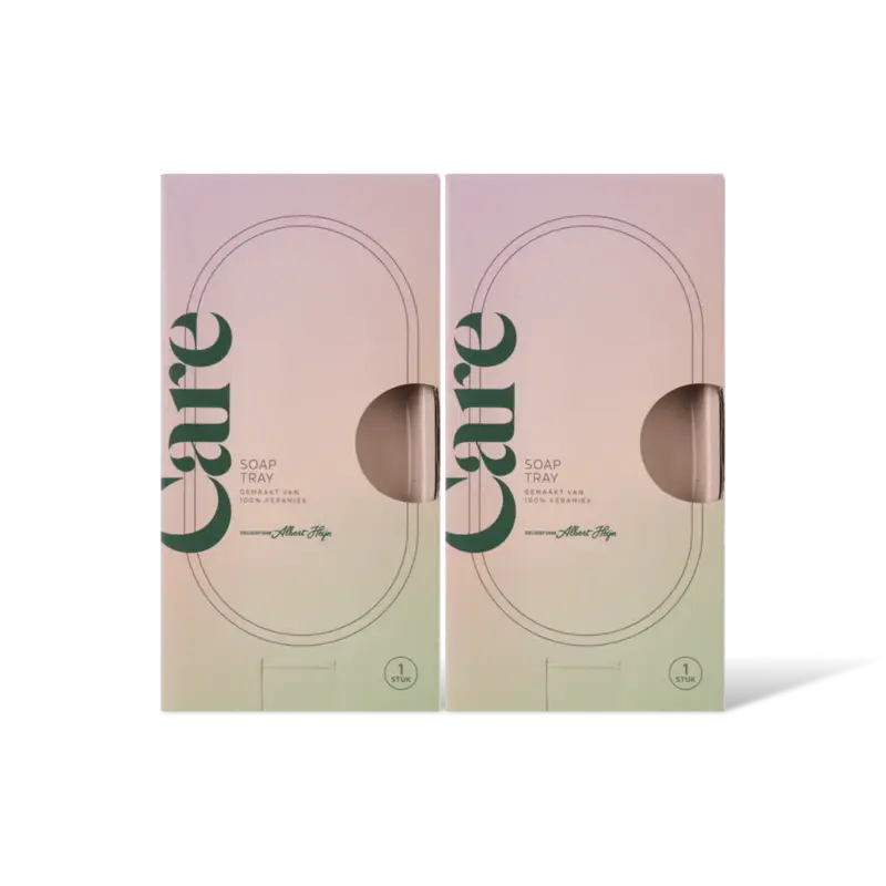 Care Soap tray beige 2-pack