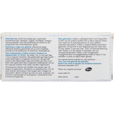 pdp-image-Advil Reliva 200mg ibuprofen zachte capsule