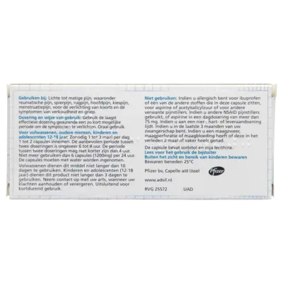 pdp-image-Advil Reliva 200mg ibuprofen zachte capsule