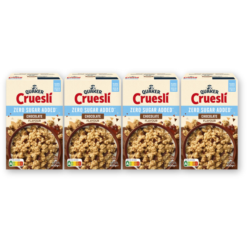 Quaker Cruesli zsa chocolate 4-pack