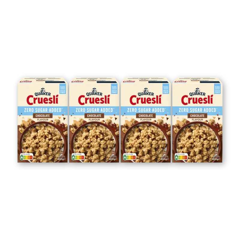 Quaker Cruesli zsa chocolate 4-pack