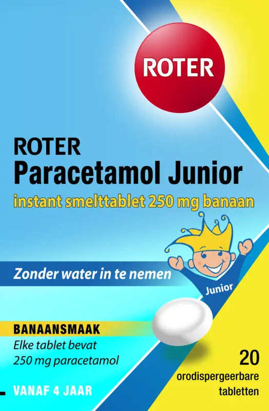 Paracetamol junior 250mg smelttabletten