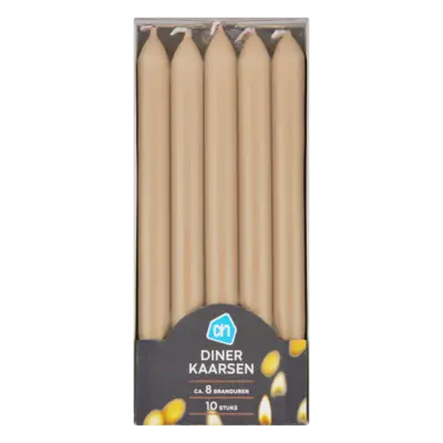 pdp-image-AH Dinerkaarsen beige 8 uur