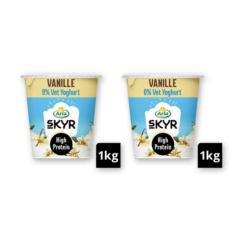 Arla Skyr vanille yoghurt 0% vet XL 2-pack