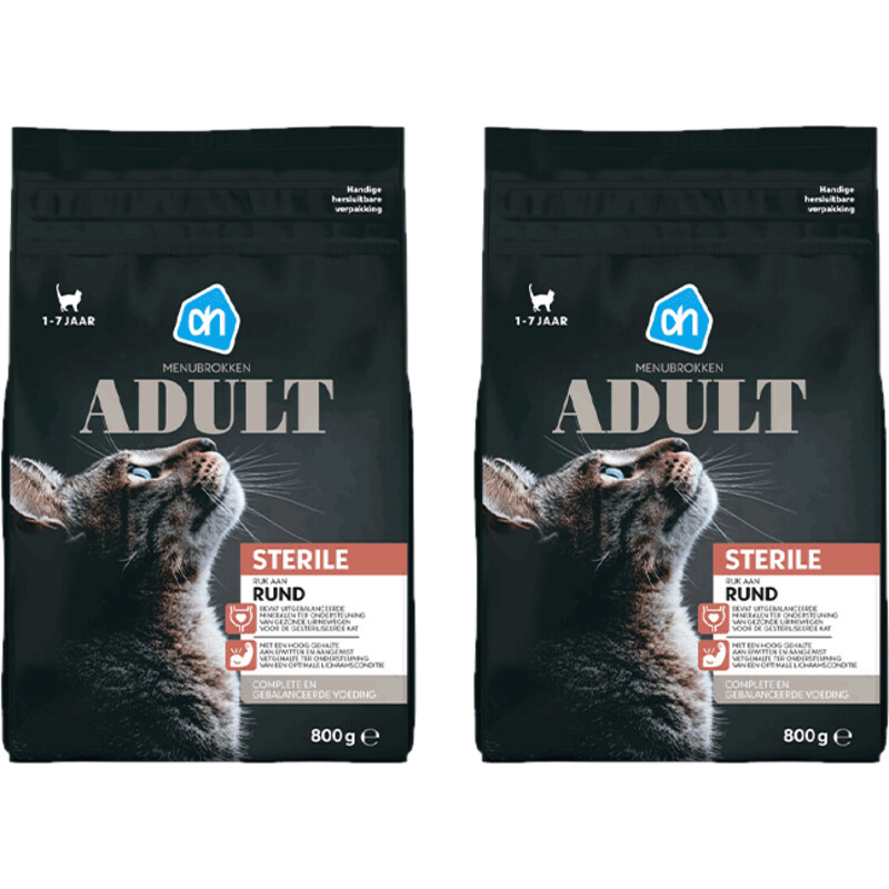 Een afbeelding van AH Premium brok sterilised 2-pack