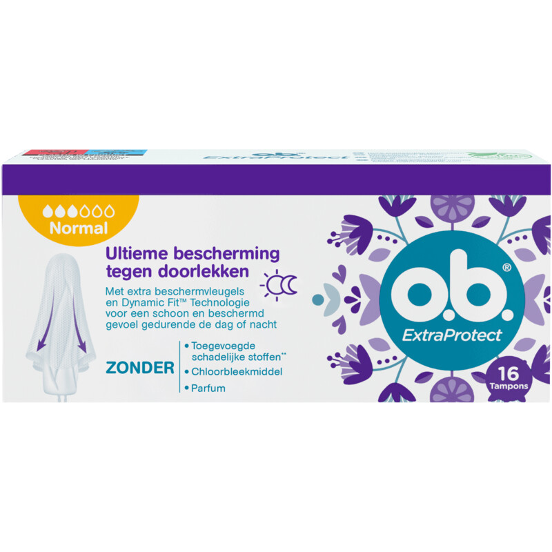 Een afbeelding van o.b. Extra protect tampons normaal