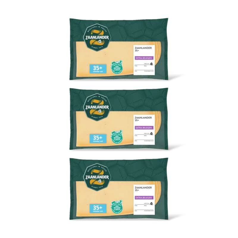 AH Zaanlander Extra belegen 35+ plakken 3-pack