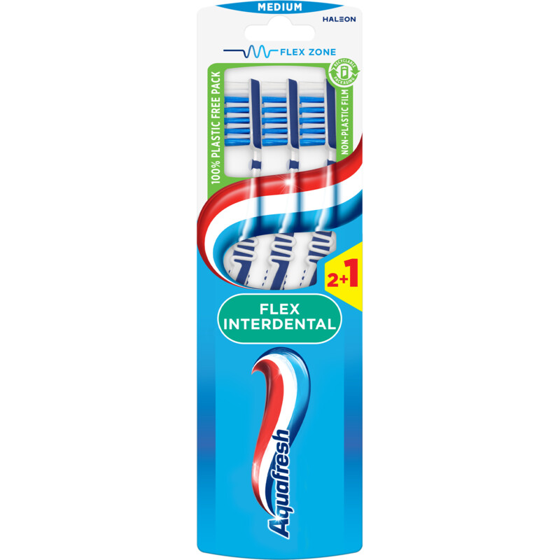 Een afbeelding van Aquafresh Flex interdental medium tandenborstel