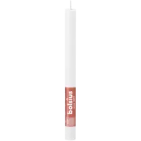 Bolsius Dinerkaars rustiek wit 27cm
