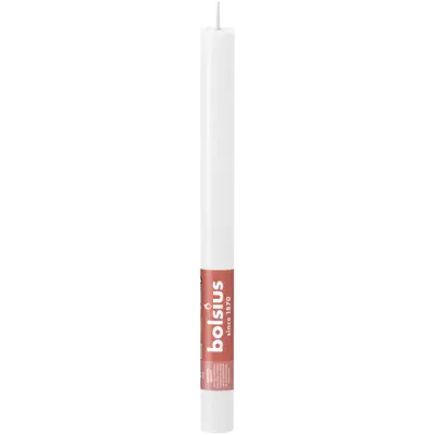 pdp-image-Bolsius Dinerkaars rustiek wit 27cm