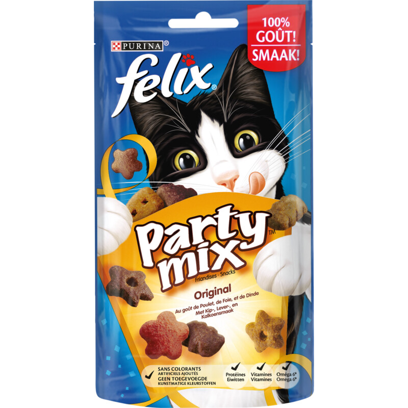 Een afbeelding van Felix Party mix kattensnack original