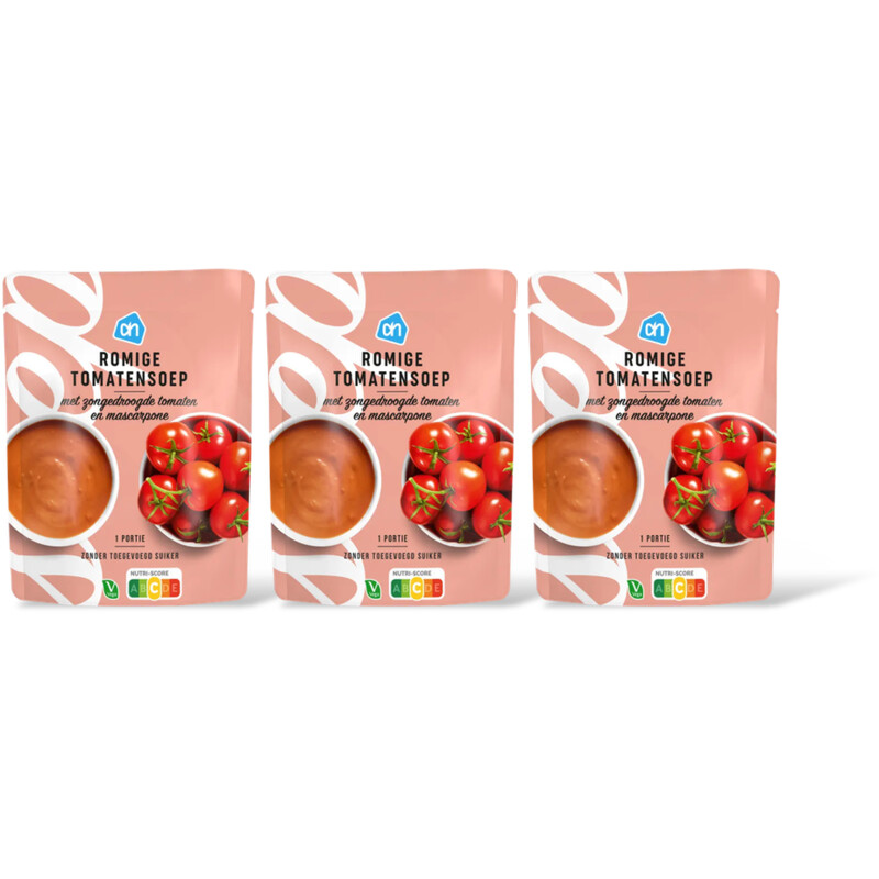 AH Romige tomatensoep 3-pack