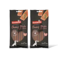 Rosewood Chewy sticks with salmon small 2-pack