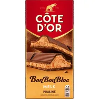 Côte d'Or BonBonBloc chocoladereep praliné melk