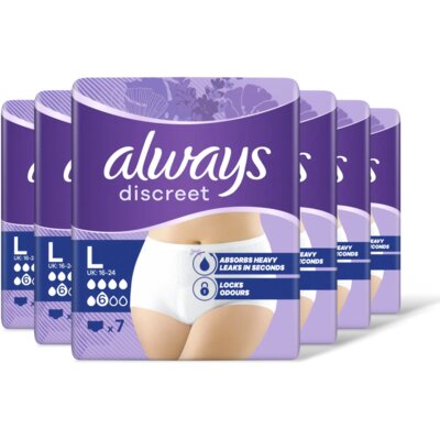 pdp-image-Always Discreet normal broekjes maat L 6-pack