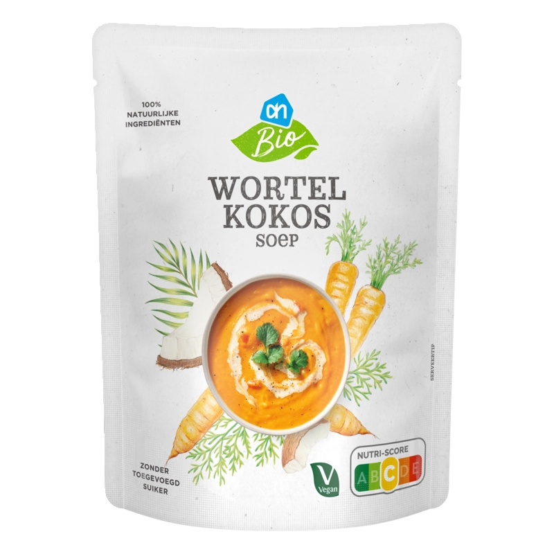 AH Biologisch Wortel kokossoep