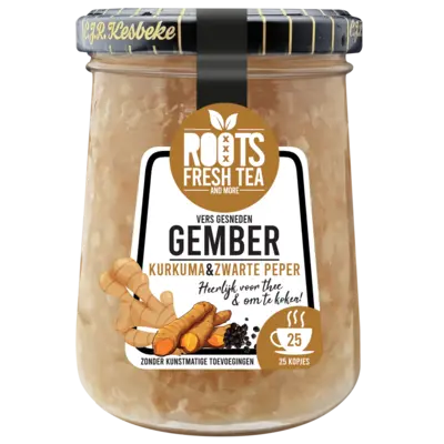 pdp-image-Kesbeke Roots Vers gesneden gember kurkuma & peper