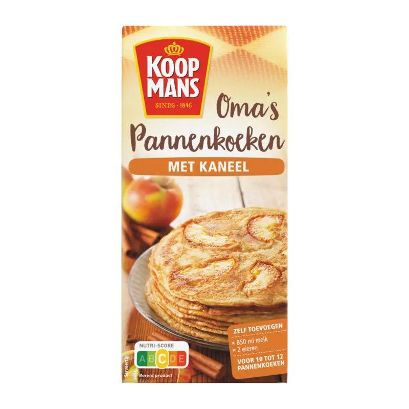 Mix voor oma's pannenkoeken met kaneel