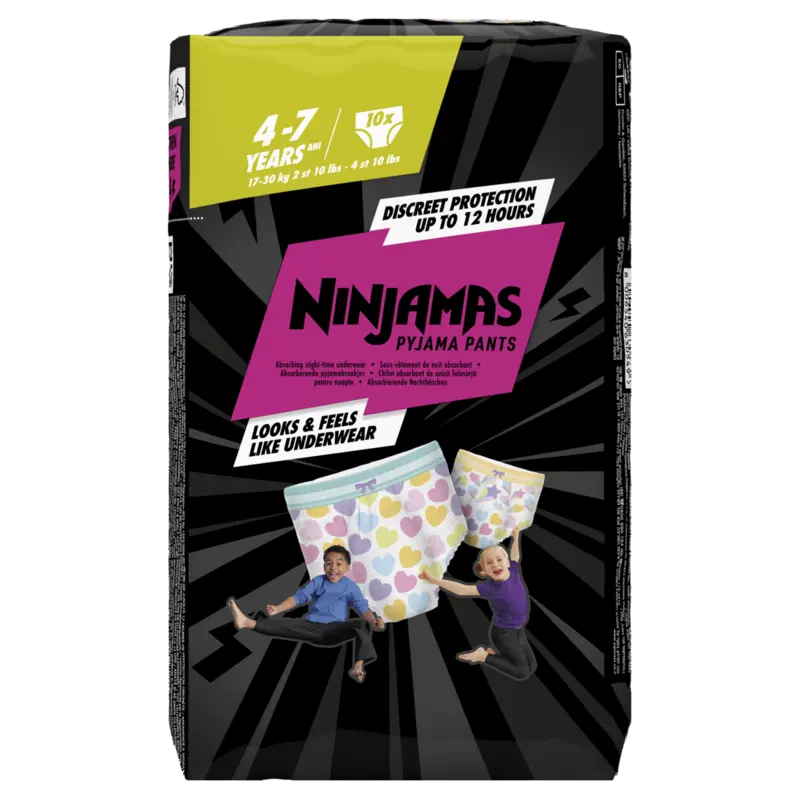 Absorberende pyjamabroekjes meisje 4-7